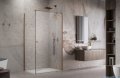 Radaway Essenza Kdj Brushed Copper kabina 110x100cm prawa szczotkowana miedź 1385041-93-01R/1384052-01-01