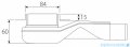 Wiper New Premium Revers Odpływ liniowy z kołnierzem 100 cm szlif syfon snake 500.0251.02.100