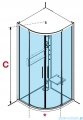 Novellini Glax 2 2.0 kabina z hydromasażem 90x90 corda G22R90T1-1TU