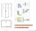 Radaway Idea 8 Kdj kabina 130x120cm prawa szkło przejrzyste 10340670-01-01R/10350603-01-01/10360120-01-01L