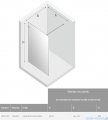 New Trendy Avexa Gold kabina Walk-In 100x200 cm przejrzyste EXK-1795