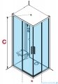 Novellini Glax 1 2.0 kabina standard 100x80 lewa czarna G21A108STF-1HH