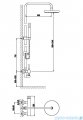 Kohlman Roxin zestaw prysznicowy QW276R
