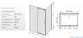 Sanplast kabina KND2/ALTII narożna prostokątna 90x130-140x210 cm grafit 600-121-0931-42-491