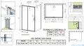 Radaway Premium Pro Black Kdj kabina 140x80cm lewa czarny mat/szkło przejrzyste 1015140-54-01L/1016080-54-01