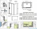 Radaway Idea Black Kds kabina prysznicowa 140x90 lewa czarny mat/szkło przejrzyste 10115140-54-01L/10117090-01-01