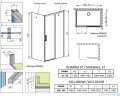 Radaway Idea White Kdj kabina 160x110cm prawa szkło przejrzyste 387046-04-01R/387053-04-01L