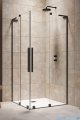 Radaway Furo SL Black KDD kabina 80x90cm czarny mat/szkło przejrzyste 10305080-54-01L/10305090-54-01R