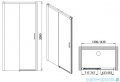 Sanplast Exa Line D2/EXA LINE drzwi przesuwne 130-140x200 cm czarny matowy 600-540-2540-59-401