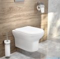 Oltens Gulfoss miska wisząca PureRim z powłoką SmartClean z deską wolnoopadającą slim 42509000