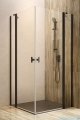 Radaway Nes 8 Black KDD II kabina walk in 80cm prawa czarny mat/szkło przejrzyste 10085080-54-01R
