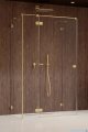 Radaway Essenza Pro Brushed Gold Kdj+S kabina 90x100x90cm lewa szczotkowane złoto 10097310-99-01L/10098090-01-01/10098090-01-01
