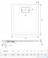 Excellent Lavano Brodzik 100x100  kwadratowy SLIM z pokrywą beton BREX.1102.100.100.CON