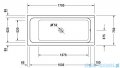 Duravit D-Code wanna prostokątna 170x75cm do zabudowy 700099 00 0 00 0000