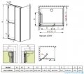 Radaway Carena Kdj Kabina prostokątna 120x90 lewa szkło przejrzyste + brodzik Argos D + syfon 34443-01-01NL