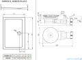 Radaway Essenza New KDJ-B kabina prysznicowa 90x100 lewa przejrzyste + brodzik Doros D + syfon 385082-01-01L/384052-01-01/SDRD1090-01