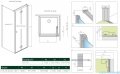 Radaway Nes 8 Black KDJ B kabina 100x75 prawa czarny mat/szkło przejrzyste 10075100-54-01R/10089075-01-01