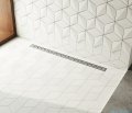 Schedpol Slim Lux odpływ liniowy z maskownicą Stamp Slim 100x3,5x9,5cm OLSP100/SLX