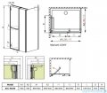 Carena Kdj Radaway Kabina kwadratowa 90x90 lewa szkło brązowe 34402-01-08NL