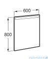Roca Eidos lustro łazienkowe Led 60x80cm A812355000