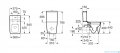 Roca Inspira Square Rimless miska do kompaktu A342536000