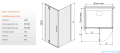 Sanplast Space Line KNDJ2L/SPACE kabina prostokątna 100x90x203 cm lewa przejrzysta 600-100-1290-42-401