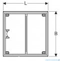 Geberit Rama instalacyjna do prysznica bezbrodzikowego Setaplano 80x80cm 154.460.00.1