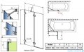 Radaway Essenza Pro Brushed Nickel Pnd II parawan nawannowy 100cm lewy szczotkowany nikiel 10102100-91-01L