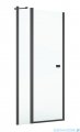 Roca Capital drzwi prysznicowe CZARNY MAT 140x200cm przejrzyste AM4614016M
