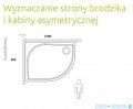 Radaway Brodzik półokrągły Korfu E 120x90 lewy 4E91240-03L