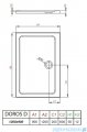 Radaway Doros D Stone brodzik 120x90x5 antracyt SDRD1290-01-64S