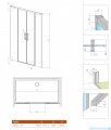 Radaway Idea Gold DWD drzwi wnękowe 170cm złoty połysk/szkło przejrzyste 387127-09-01