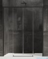 New Trendy Prime Black drzwi wnękowe podwójne 180x200 cm przejrzyste D-0345A