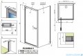 Radaway Twist S Ścianka prysznicowa 100x190 szkło przejrzyste 382013-01