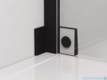SanSwiss Cadura Black Line drzwi wahadłowe 70cm jednoczęściowe prawe z profilem przyściennym  czarny mat CA1CD0700607