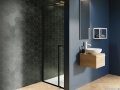 Riho Lucid GD101 drzwi prysznicowe 100x200cm czarne G005003121