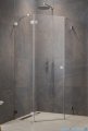 Radaway Essenza Ptj Brushed Nickel kabina pięciokątna 90x100cm lewa szczotkowany nikiel 1385010-91-01L/1385056-01-01