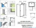 Radaway Essenza Gold Kdj+S kabina 70x80x70cm prawa złoty połysk szkło przejrzyste 1384048-01-01/1385021-09-01R/1384048-01-01