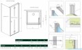 Radaway Nes 8 Black KDJ B kabina 80x100 prawa czarny mat/szkło przejrzyste 10075080-54-01R/10089100-01-01