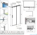 Radaway Espera Pro walk-in kabina 110cm prawa przejrzyste 10090110-01-01R/10094110-01-01R