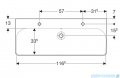 Geberit Smyle Square Umywalka 2-otworowa 120cm 500.253.01.1