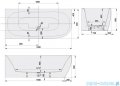 Sanplast Luxo wanna asymetryczna Lewa WAL(L)se/LUXO 180x80 cm z napełnianiem przez przelew biała 632-370-1220-01-000
