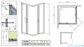 Radaway Premium Plus C Kabina kwadratowa 80x80x170 szkło przejrzyste 30461-01-01N