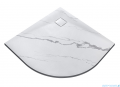 Besco Vexo Marble brodzik 90x90cm półokrągły VM-90-90-P
