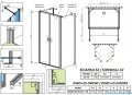 Radaway Nes Black DWD+2S kabina 70x110x70cm czarny mat/szkło przejrzyste 10040070-54-01/10035110-54-01/10040070-54-01