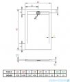 Radaway Teos F brodzik 140x90cm biały HTF14090-04