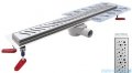 Wiper New Premium Sirocco Odpływ liniowy z kołnierzem 110 cm syfon drop 50 mat 500.0170.03.110