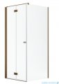 Radaway Nes Kdj B Brushed Copper kabina 90x100cm lewa szczotkowana miedź 10025090-93-01L/10039100-01-01