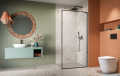 Radaway Modo F SL Black II kabina Walk-in 55x201,6cm prawa Czarna szkło przejrzyste 10419055-54-01R