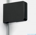 New Trendy Eventa Black Chrome Parawan nawannowy 100x150 cm z wspornikiem prostopadłym przejrzyste czarny połysk EXK-5692-WP